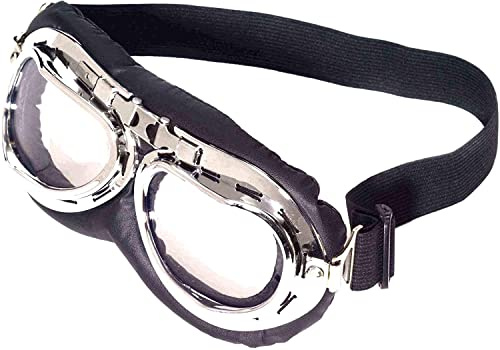 Forum Novelties BA1707 skyddsglasögon, män, svart, silver, en storlek