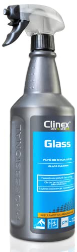Clinex Glass 1L – Efficiente pulizia vetri – Forte detergente per vetri – Pulitore per finestre – Pulizia accurata dei vetri