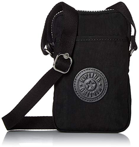 Kipling Unisex-Erwachsene Tally Bag, Adjustable Crossbody Strap, Zip Closure Umhängetasche, Schwarz