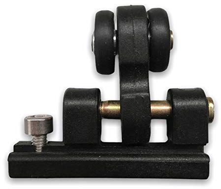 Teletoldo Polea con Rodamiento para Guía de Pérgola 1 Unidad Color Negro | Rodamiento Interior | Recambio Profesional | Deslizamiento Suave |