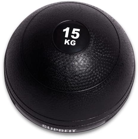 SUPRFIT Slamball - Speziell gummierter Medizinball ohne abprallen vom Boden, Slam Ball mit griffiger & Rutschfester PVC Oberfläche für Cross Training, Power Ball, Fitness Ball - Gewichte: 3-70kg