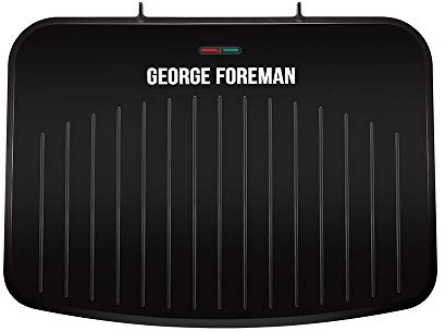 George Foreman 25820 Grande Grill – Versatile piastra di cottura e tostapane con rivestimento antiaderente migliorato e riscaldamento rapido, nero