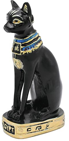 Kocris Casa Bastet Acquario Antico Egitto Serbatoio di Pesci Decorazioni Dea Gatto Scultura Figurine Statua Rettile Tartaruga Lucertola Ragno