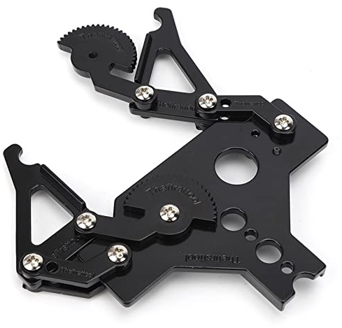 Natudeco Robotic Claw Greifer Roboterklaue Roboterarm Clamp Claw Standard-Greifer-Kit Industrieroboterteile aus Zinklegierung, Starke Klemmkraft, Maximale Backenöffnung 63 Mm