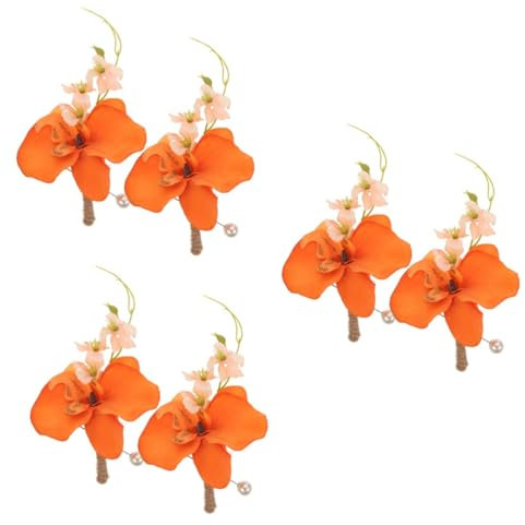 SOIMISS 6stücke Hochzeits Anstecker Für Bräutigam Und Braut Künstliche Blumen Boutonniere Für Männer Und Frauen Für Hochzeitsfeiern Und Besondere Anlässe