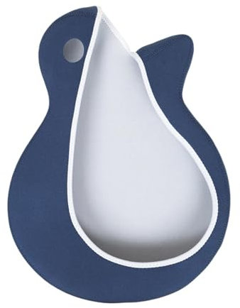 kowaku Gitarrentasche für E-Gitarre, Staubschutzbeutel für Musikinstrumente, geeignet für Folk- und Bassgitarre, Blau