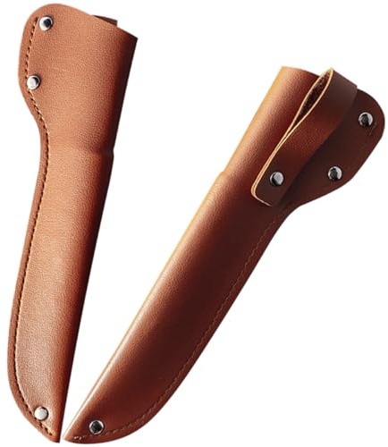 CHILDWEET Vaina de Cuero para Cuchillos de Cocina Protector Portátil de Cortador Doméstico Funda Resistente para Cuchilla de Cocina Suministros Hogar Tamaño Compacto para Color Aleatorio