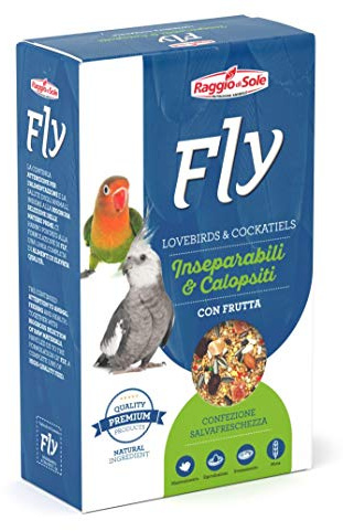 Raggio di Sole Fly Mix Semi Inseparabili E Calopsiti con Frutta