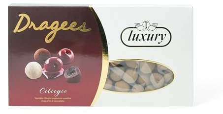 Buratti Confetti Dragees Ciliegie Tartufate Cioccolato Fondente - gr.500