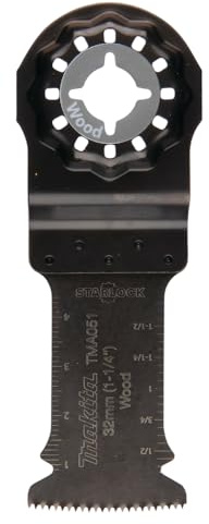 Makita B-64858-20 Starlock HCS Tauchsägeblatt 32 mm TMA051 wood, für Weichholz, für Multitool, Multifunktionswerkzeug, 20 Stück