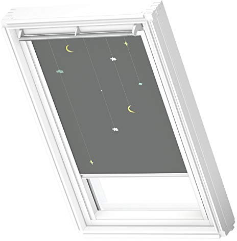 VELUX Original Verdunkelungsrollo für Dachfenster MK10 mobil mit weißer Schiene