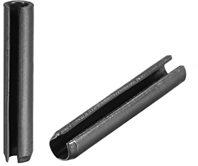 sourcing map 30Stk. schlichte Oberflächentechnik geschlitzt Federstift 65Mn Rolle Sortiment Satz für kleine Maschinenprojekte 5mm x 25mm