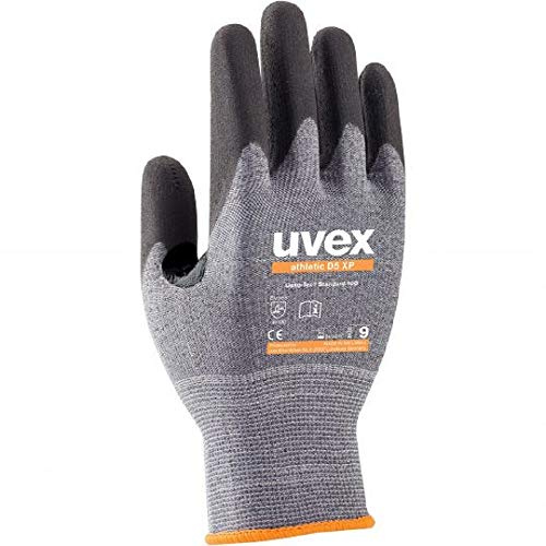 Uvex Schnittschutz-Handschuh Athletic D5XP Unisex 7, Eingangs-/Grau