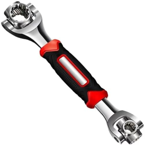 YWHWLX Universal Socket Wrench 48-in-1, Chrome Vanadium Steel, 360° Rotating Head, Multi-Functional, SAE & Metric Sizes, 250 mm, Wrench