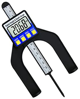 DOITOOL Regla Digital De Altura y Profundidad Para Carpintería Con Pantalla Lcd Base Magnética Medición Precisa y Resistente Para Bricolaje y Taller