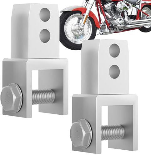 Nbbwwu Motorrad-Stoßdämpfer-Verlängerung, Stoßdämpfer-Verlängerung | 2 Stück Stoßdämpferverlängerungshalterungen aus Aluminiumlegierung | Mit Schrauben-Frontstoßdämpfer-Riser,