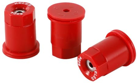 Plookyoe 30 Piezas Rociador Agrícola Boquilla Atomizadora A Prueba de Viento Redonda de Alta Presión Cabezal de Rociador Rociador de 80 Grados Rojo
