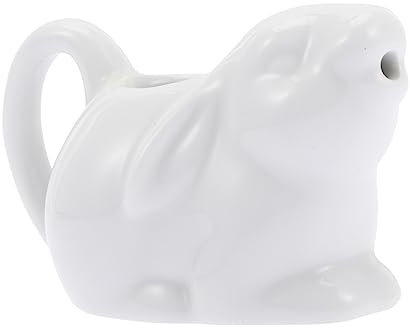 MAGICLULU Jarra Lechera De Cerámica Hervidor De Leche Jarra De Servir Leche Taza De Flores Extraíble
