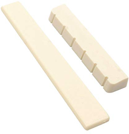 XANHOY Steg, Sattel für Konzertgitarre, Musikinstrumente, Gitarrenteile, Zubehör, Schneefarben, 2 Stück