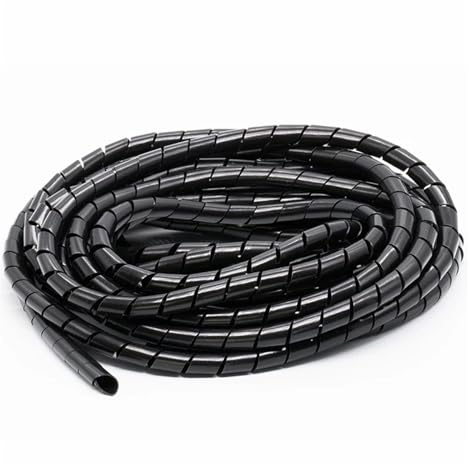 Manguito flexible for gestión de cables, 4 metros de diámetro, 10-16 mm, espiral, organizador de cables for oficina(16MM*4M)
