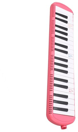 Hamwesh 37 Key Melodica Instrument, Luftpianentastatur mit Tragetasche und Mundstücke für Anfänger Melodica -Liebhaber (PINK)