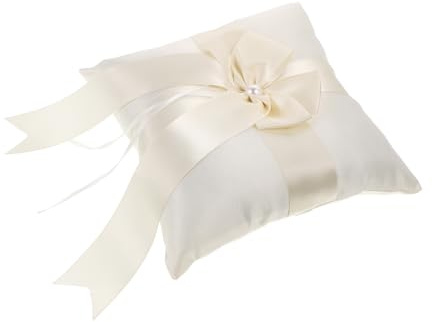 Healifty Almohada Adecuado para Ceremonias y Propuestas con Relleno Flexible y Tacto Cómodo Diseño Elegante y Decorativo de Tela para Anillos de Boda