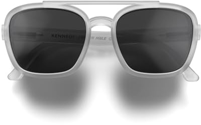 LONDON MOLE® Kennedy gafas de sol | Gafas de estilo piloto de forma cuadrada | Hombre y mujer unisex | Bisagras de resorte