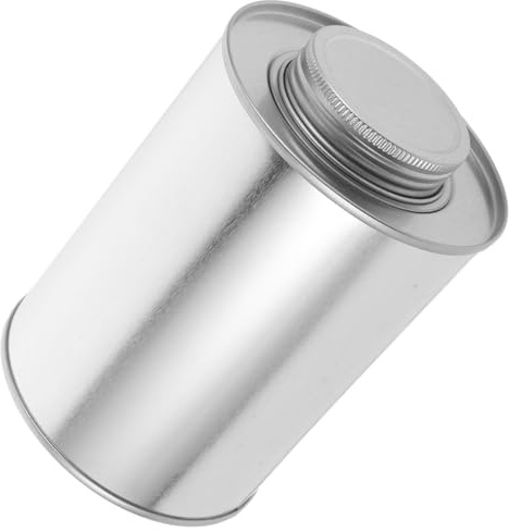 Angoily Bocal en Étain Hermétique 250ml pour Grains de Café Bords Arrondis, Joli Pot de Rangement pour Thé en Vrac, comme Présent