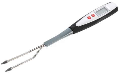 Milisten Digital Bbq Meat Thermometer Fork Wireless Cooking Temperature Indicator for Steak Lamb Pork Grilling Outdoor Kitchen Thermometer with LED Display Black