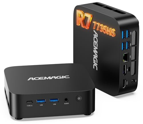 ACEMAGIC M1 Mini PC, AMD Ryzen 7 7735HS (4,75GHz), 24Go LPDDR5 1To NVMe SSD