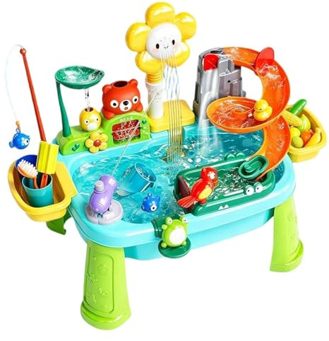 Manolyee Spielspülbecken | Spaß-Lern-Sensorik-Spielzeug | Wassertische Für Kinder Outdoor-Spiel | Für Mädchen Drinnen Draußen Garten Hof Terrasse Rasen Zuhause