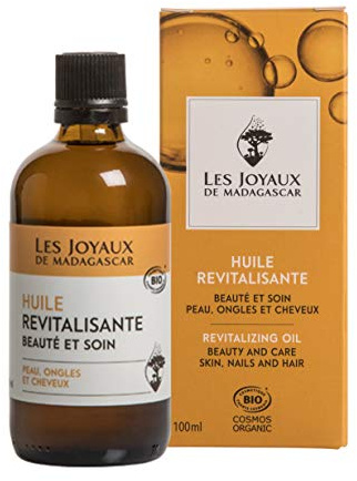 Les Joyaux De Madagascar - Huile Précieuse De Madagascar Bio 200 ML - Huile Ultra Revitalisante pour la beauté et la santé de la peau, des ongles et des cheveux