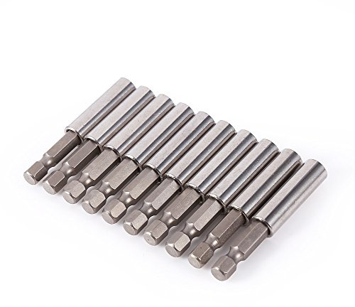 Drill Bit Holder Magnetic Extension 1/4 Hex Socket 10pcs Screwdriver Extension Bar (reference title)