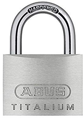 Abus 54TI/50 Lock-Tag Cadenas Titalium, Argent