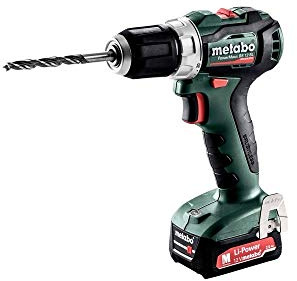 Metabo Akku-Bohrschrauber PowerMaxx BS 12 BL (601038500) 12V 2x Li-Ion; Ladegerät SC 30; metaBOX 118, Art des Akkupacks: Li-Ion , Akkuspannung: 12 V, Akkukapazität: 2 x 2 Ah