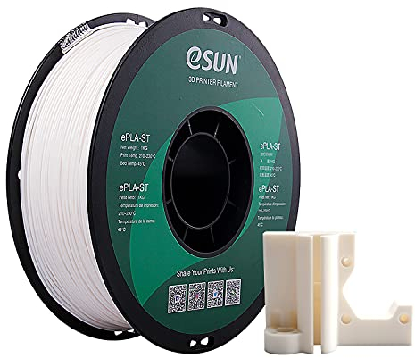 eSUN Super Zähigkeit PLA Filament 1.75mm, PLA-ST 3D Drucker Filament, Maßgenauigkeit +/- 0.05mm, 1KG (2.2 LBS) Spule für 3D Drucker in Vakuumverpackung, Natürlich