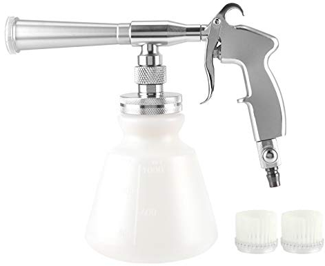 Pistola per pulizia auto Foamaster Kit detergente per lavaggio, 6,2-9,5 kg Strumento per la pulizia dello spruzzatore della pistola della rondella ad alta pressione per le automobili Interni (Argento)
