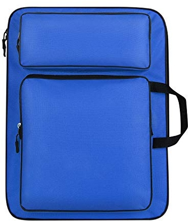 Zeichenbrett Tragetasche mit Schultergurt Transporttasche A3 Multifunktionale Tasche Zeichenplatten Rucksack Tragbar Transportmappe 46 x 34 cm Wasserdicht Zeichenplattentasche für Zeichnung Künstler