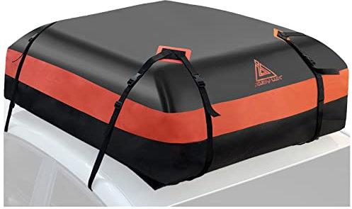 Auto-Dachgepäckträgertasche, 21 Kubikmeter, wasserdicht, strapazierfähig, 720D, Autodach, Gepäckträger für alle Fahrzeuge mit/ohne Gepäckträger – Aufbewahrungstasche, Anti-Rutsch-Matte, 4 Türhaken und