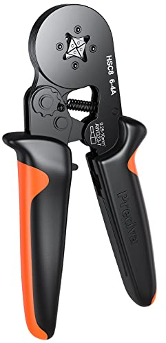 Ferrule Crimping Tool, Preciva Wire Crimper Plier, 0.25-10mm²/AWG23-7 Self Adjustable Ratchet Bootlace Ferrule Wire Crimping Plier, Hand Crimper Plier Wire Terminal Crimping Tool