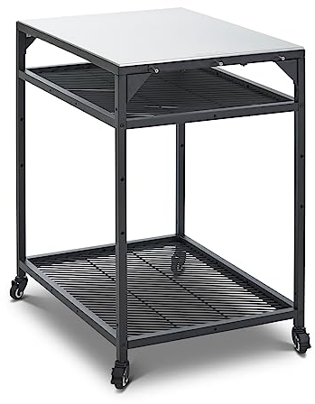ooni Tavolo modulare medio – Carrello per forno per pizza, supporto per forno per pizza in acciaio inox, supporto per barbecue, tavolo da esterno, accessori per forno per pizza, tavoli da forno per