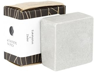 BARTZEUG Bartseife Küstenwind mit Tonerde x Sheabutter x Kakaobutter・sanfte, gründliche Reinigung ・vegan & handgefertigt in Deutschland ・graue feste Seife ・ideal für jeden Barttyp