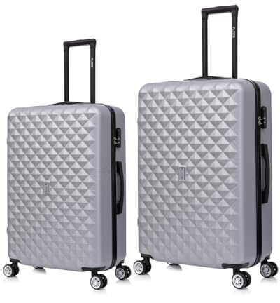 CELIMS - Set Valigia da Viaggio con Ruote| Bagaglio a Mano + Trolley Medio 55x40x20 cm| Valigia 20 kg