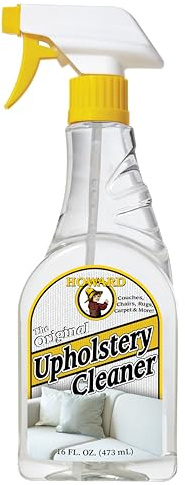 HOWARD Upholstery, Couch, Carpet, Chair, Rug and Blanket Cleaner Quickly Removes Stains, Dirt, and Odors, 16 oz Spray Bottle