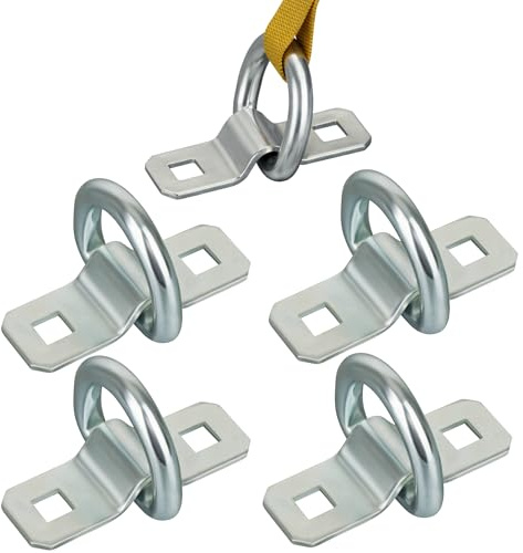4X Zurrösen 800kg aus verzinktem Stahl – Zurrbügel/Zurrmulde/D-Ring zur Ladungssicherung für Anhänger, Transporter, LKW, Pickup & Trailer – rostfrei & stabil