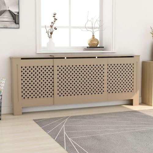 BaraSh MDF Heizkörperverkleidung 205 cm Heizungsabdeckung HeizköRper-Abdeckung Heizungsverkleidung HeizköRperhalterungen 325558
