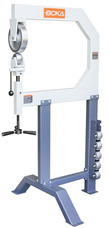 BOKA Rollenstreckmaschine für Karosseriebearbeitung, English Wheel für 1,2 mm Blech, mit 6 Streckrollen und 710 mm Arbeitsbreite, F1.2X710
