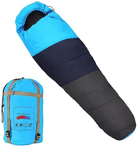 Mumienschlafsack, Wasserdicht, Kalandriert, Seidenbaumwollimitat, Outdoor-Aktivitäten, Mumienschlafsack, Leicht, Tragbar