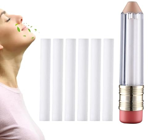 Nasal Inhaler Stick - Cooling Sensation Nasal Inhalation Oil Diffuser | Daily Relaxation Congestion Relief Nasal Stick, Portable Soothing Nasal Inhaler Sniffer