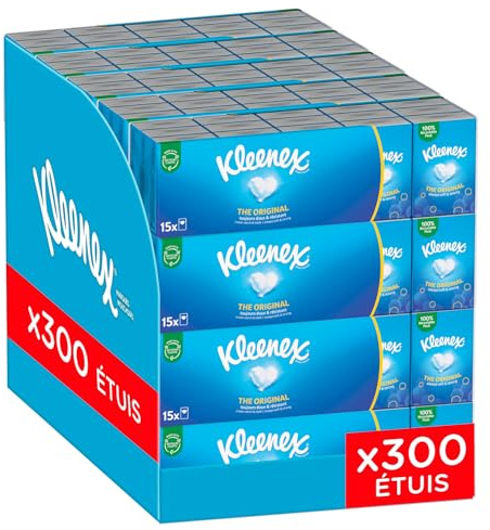 Mouchoirs Kleenex® Original Étuis Mini P15 (x20)